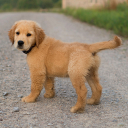 A picture of Doggo - a good-boye golden retriever